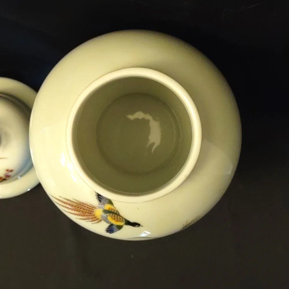 Vintage Shaddy Mino China JGI Japan Small Decorative Porcelain Ginger Jar